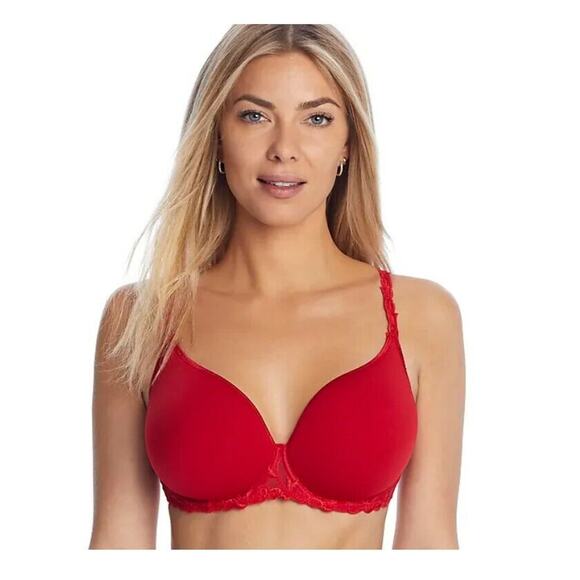 Simone Perele Andora 3D Convertible Underwire Bra Red Size 34D - Picture 1 of 3